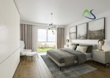 KfW 40 - Freundliche 3 ZKB-Wohnung mit Balkon mit toller Aussicht - Ovi330_minimalistic_Schlafzimmer_ezb