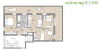 Neuwertige 3 ZKB-Wohnung mit Balkon - bezugsfrei zum 01.07.2024 - Grundriss WE 5 G